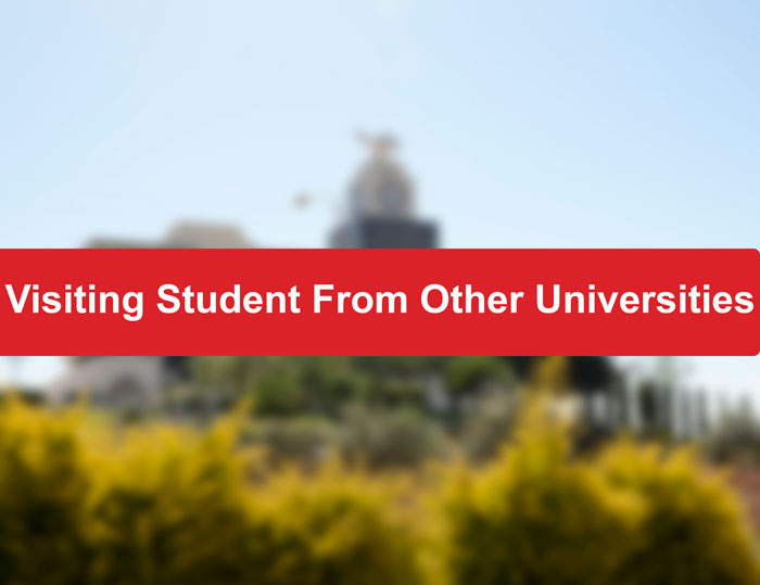 Visiting Student to Arab American University From Other Universities (Free Study)